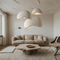 Lâmpada Suspensa Wasabi Bordô | Suspensão Design em Vidro & Metal Regulável