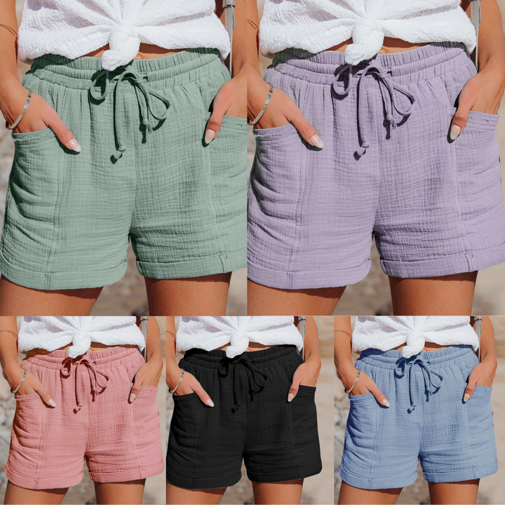 Pantaloncini in lino da donna Malia | Essenziali traspiranti per l'estate
