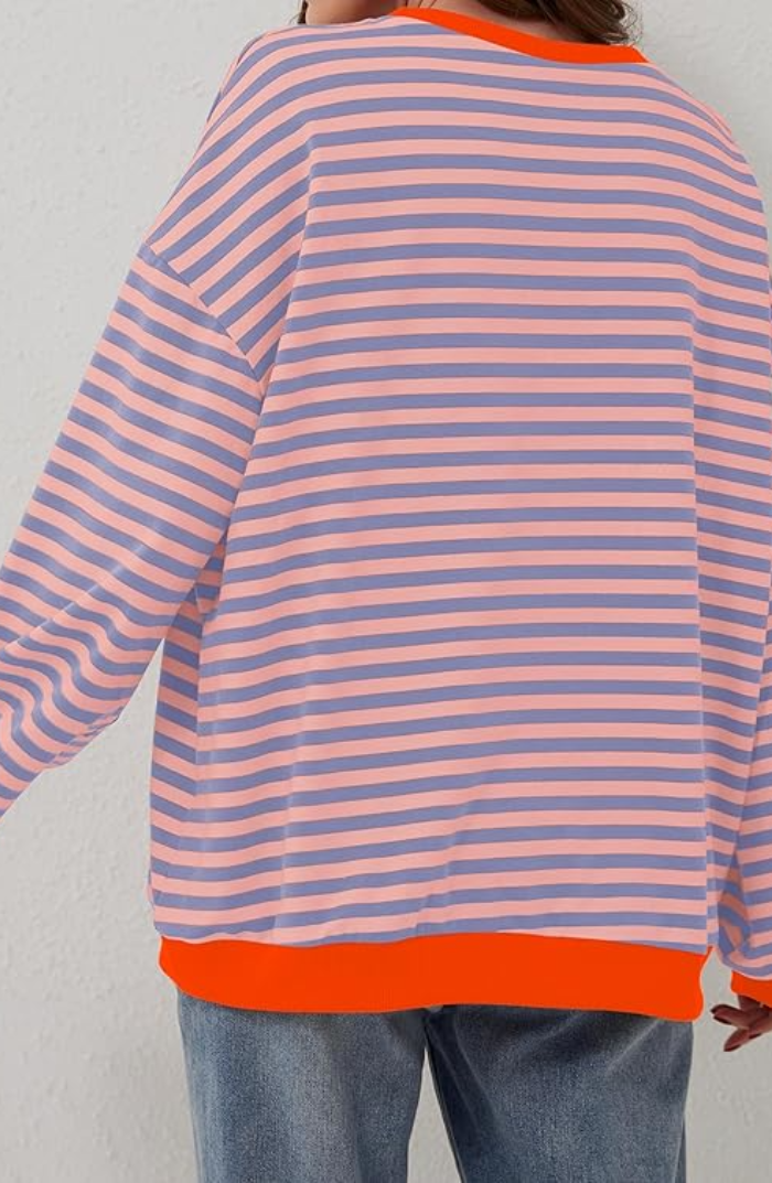 Elyna | Pull Oversize à Rayures – L’Indispensable Mode de la Saison