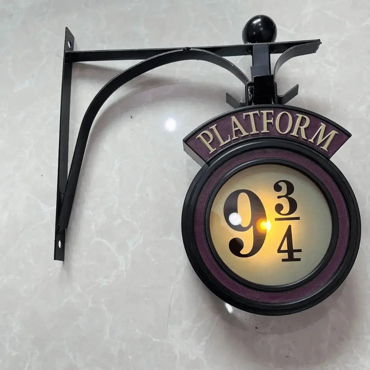 LumosWall Lampe Murale LED | Design Magique Inspiré Platform 9¾ & Télécommande