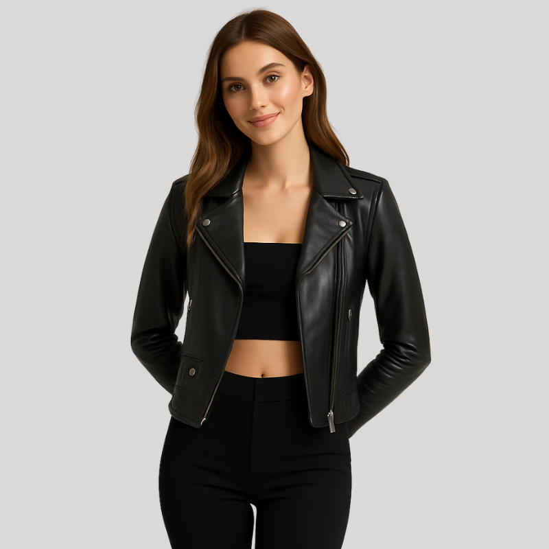 Veste motard Ikky pour femme | Coupe ajustée et style moderne au quotidien