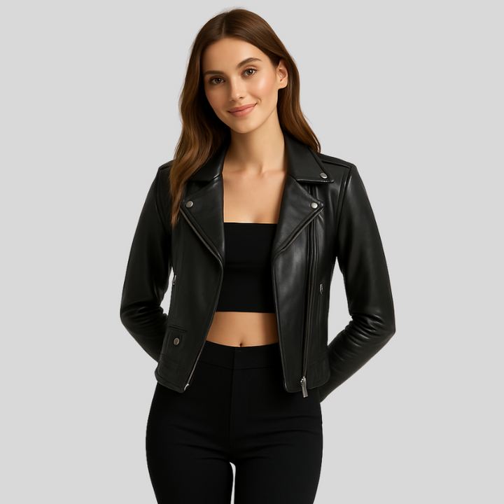 Veste motard Ikky pour femme | Coupe ajustée et style moderne au quotidien