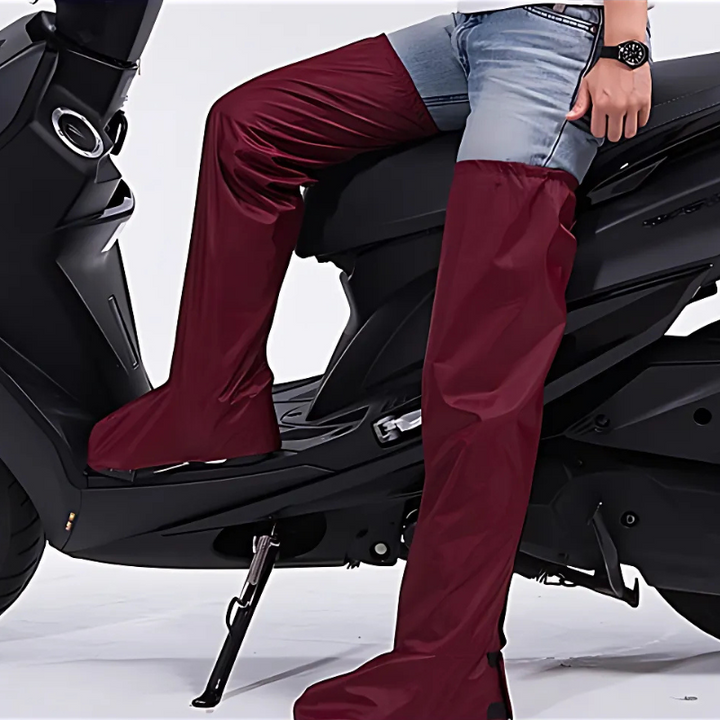 Pantalon de pluie Doki avec protège-chaussures intégrés | Imperméable et confortable pour cyclistes