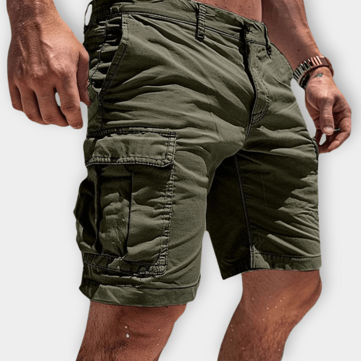Short Cargo Léger Homme | Coton Respirant, Coupe Confortable & Poches Spacieuses