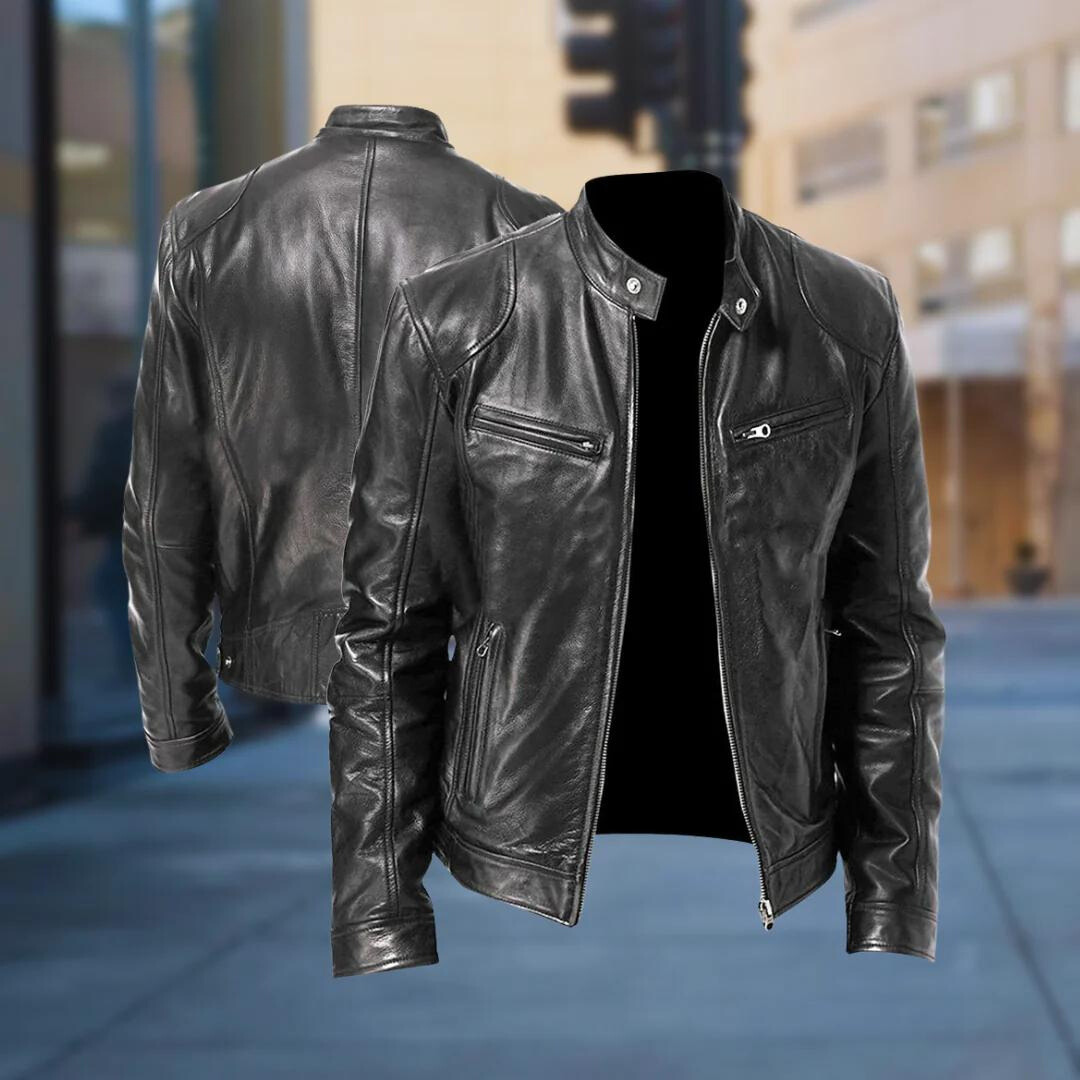 Calvin | Veste en cuir pour hommes