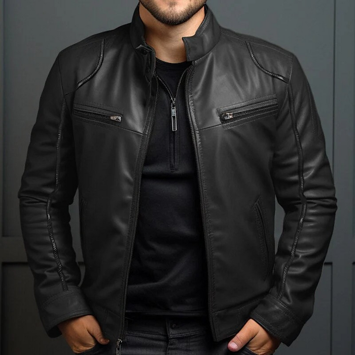 Veste en cuir vintage Talli pour homme | Style intemporel et confort robuste