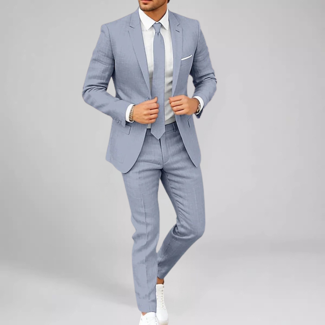 Flavien Ensemble Deux Pièces Décontracté Homme | Confort Lin-Coton & Style Estival
