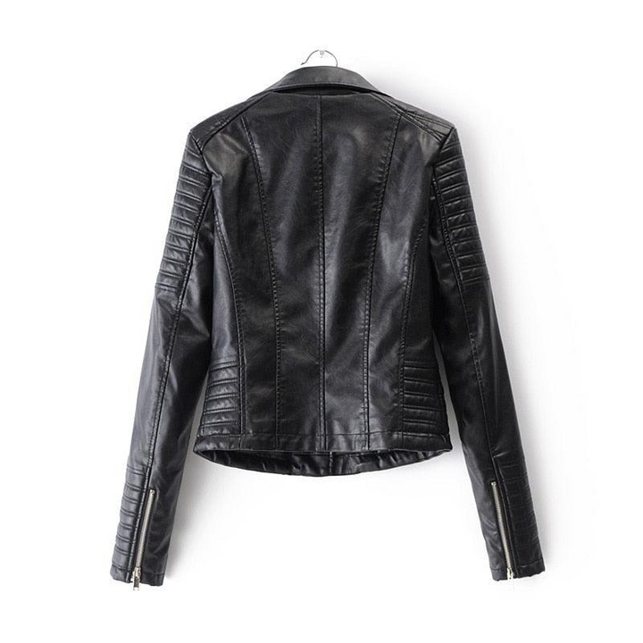 Veste en cuir Elvina pour femme | Design intemporel avec détails modernes