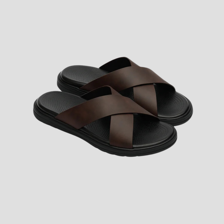 Fidèle Sandales à Bandes Croisées pour Femme | Style Minimaliste & Confort