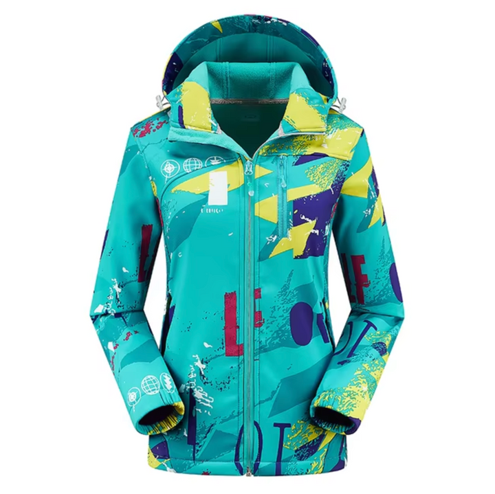 Giacca softshell termica con cappuccio Vina | Impermeabile e antivento