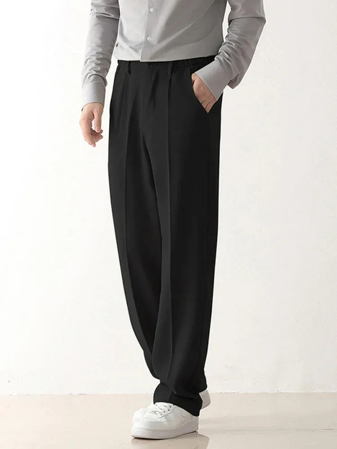 Pantalon drapé Ben pour homme | Coupe décontractée et élégance sophistiquée