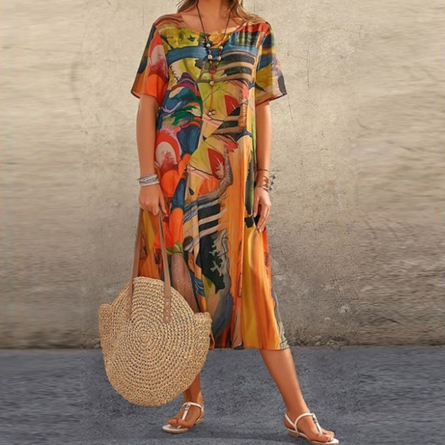 Vestido floral cómodo Joelle | Elegancia y comodidad para cualquier ocasión