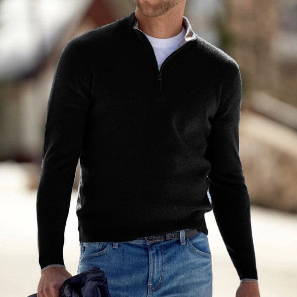 Maglione Baptiste da uomo con cerniera a un quarto | Eleganza moderna e comfort premium