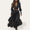 Robe boho para mulher com bordado