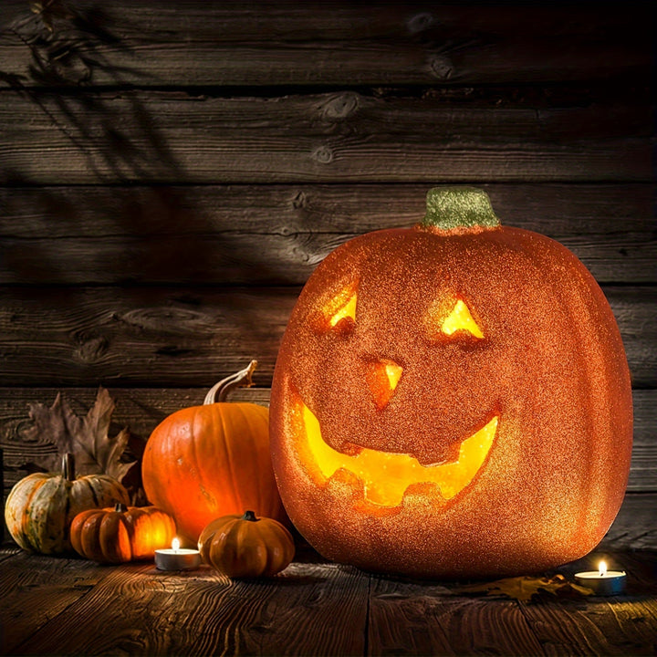 Calabaza Luminosa de Halloween – Decoración Iluminada para Interiores y Exteriores