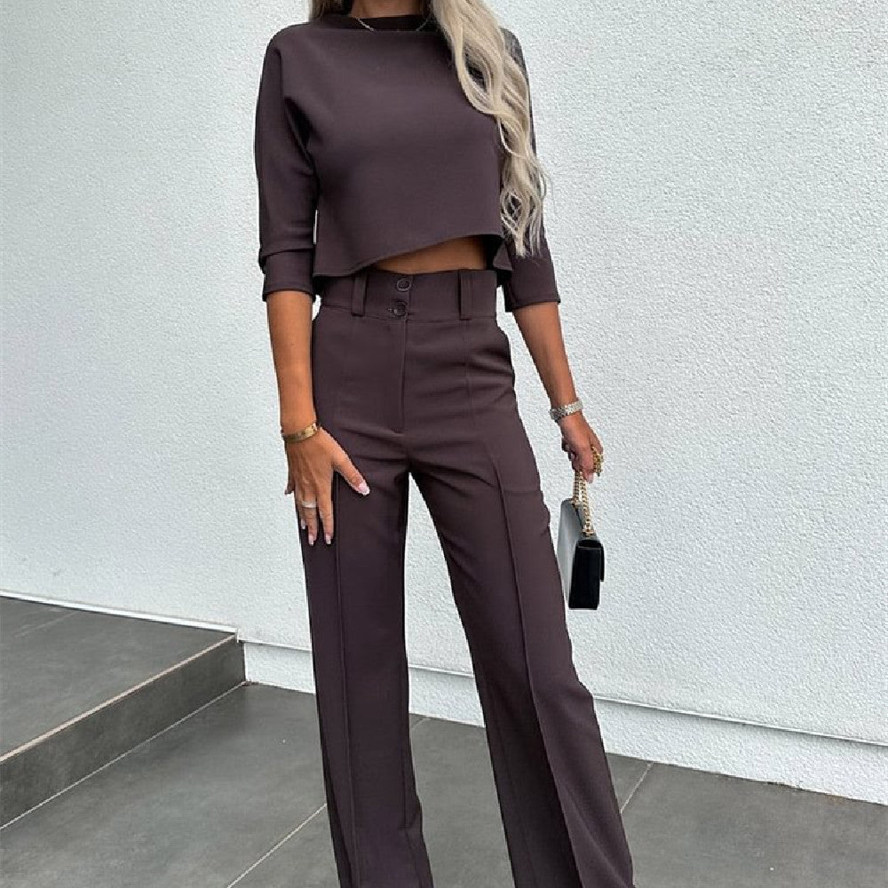 Conjunto de dos piezas Mila para mujer | Comodidad y elegancia para la oficina y el tiempo libre | Tallas S a 2XL