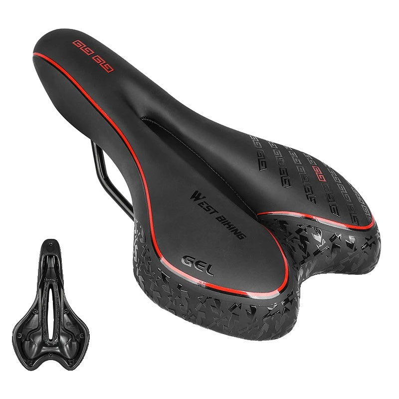 Selle de Vélo Ergonomique avec Coussin Large | Confort Antichoc pour Longues Distances | VTT & Vélo Électrique