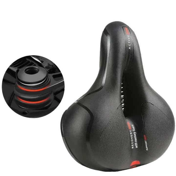 Siège de vélo confortable, creux et respirant pour VTT et vélo de route - Siège de vélo absorbant les chocs pour les longues distances
