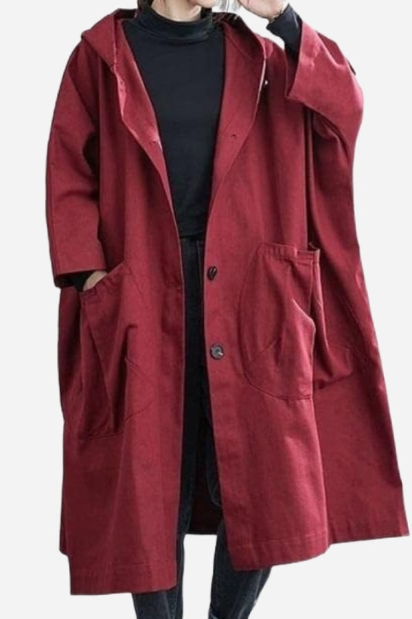 Giacca impermeabile oversize | Protezione elegante contro pioggia e vento