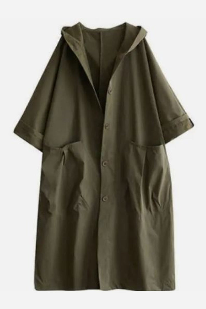 Giacca impermeabile oversize | Protezione elegante contro pioggia e vento