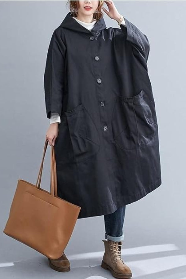 Giacca impermeabile oversize | Protezione elegante contro pioggia e vento