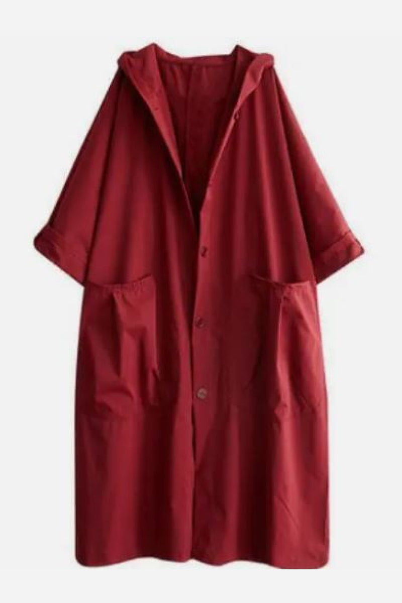 Giacca impermeabile oversize | Protezione elegante contro pioggia e vento