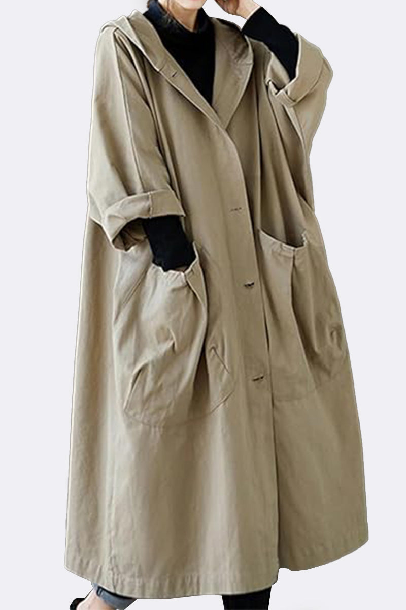 Giacca impermeabile oversize | Protezione elegante contro pioggia e vento