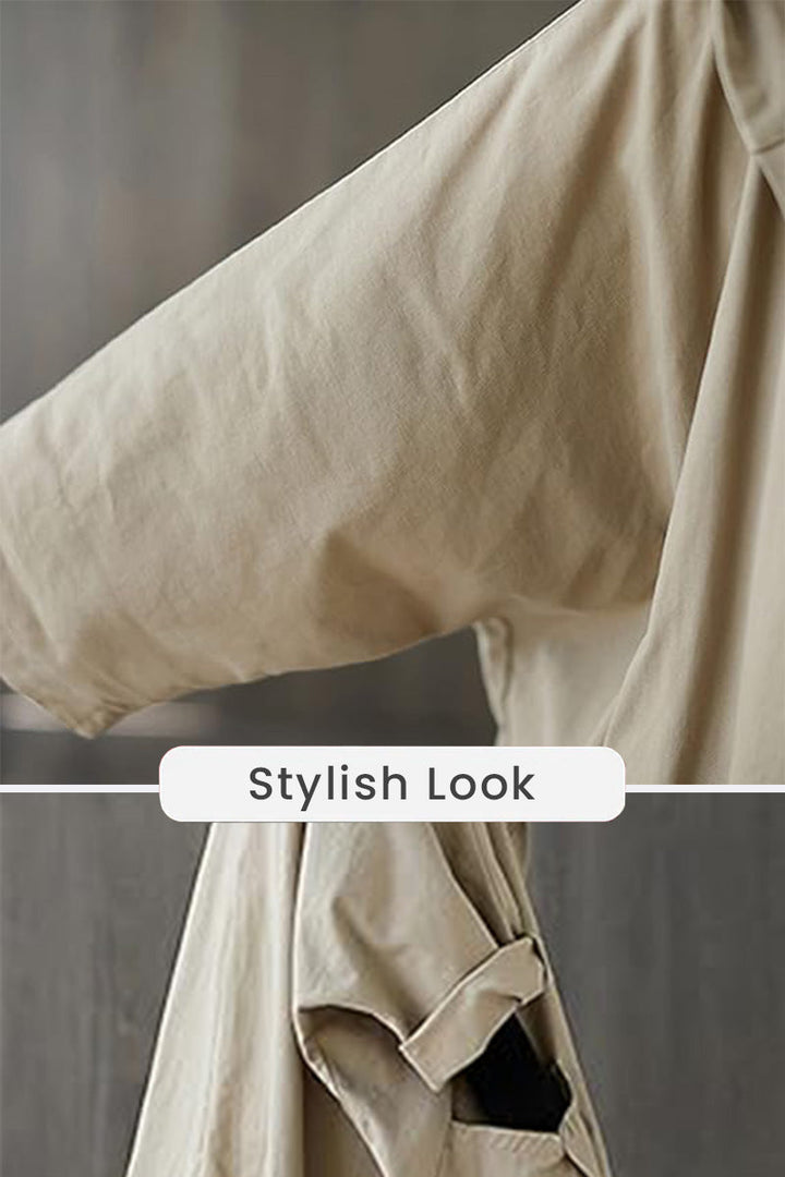 Giacca impermeabile oversize | Protezione elegante contro pioggia e vento