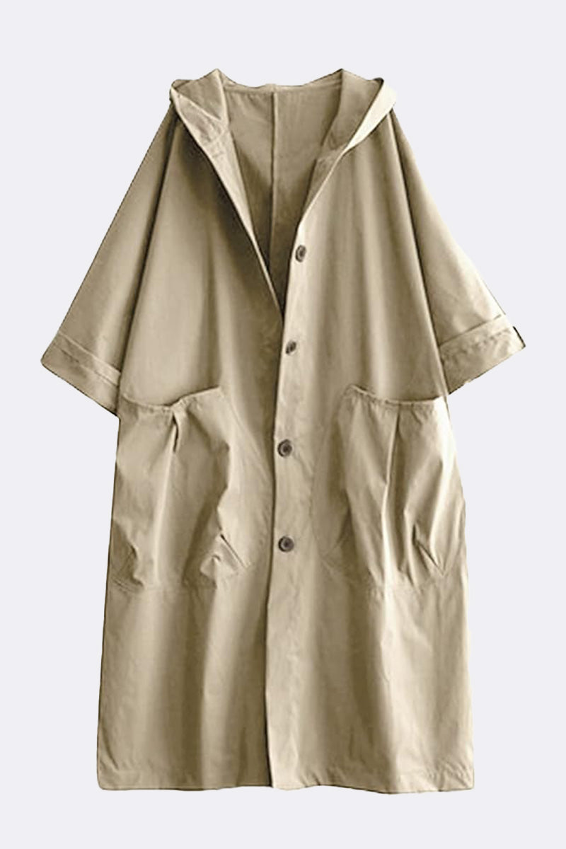 Giacca impermeabile oversize | Protezione elegante contro pioggia e vento
