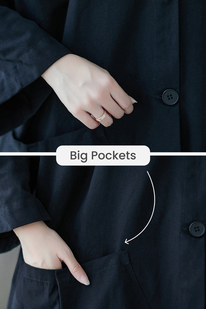 Giacca impermeabile oversize | Protezione elegante contro pioggia e vento