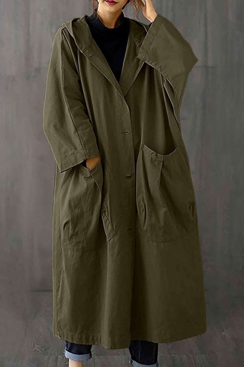 Giacca impermeabile oversize | Protezione elegante contro pioggia e vento