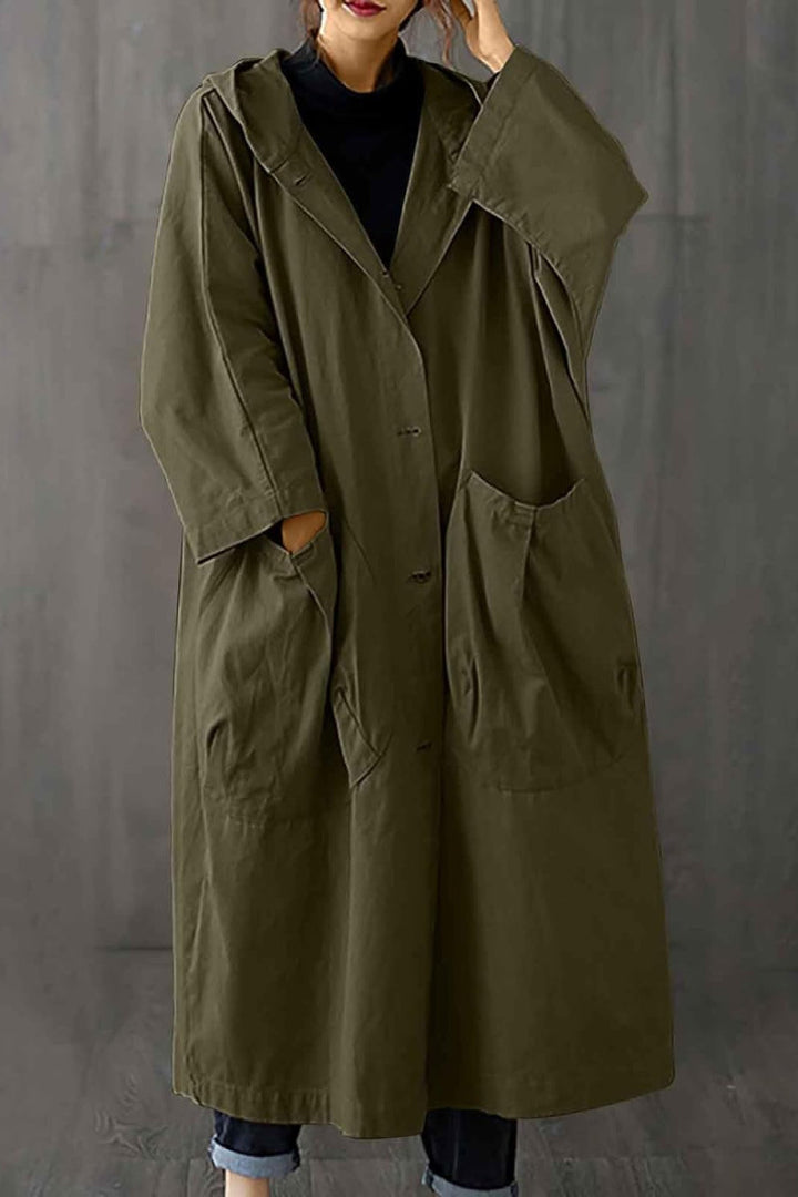 Giacca impermeabile oversize | Protezione elegante contro pioggia e vento