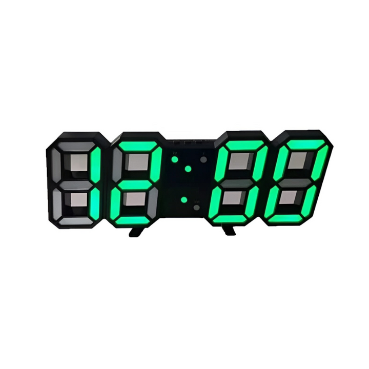 Horloge Murale Numérique LED 3D | Design Moderne avec Affichage Luminosité Réglable