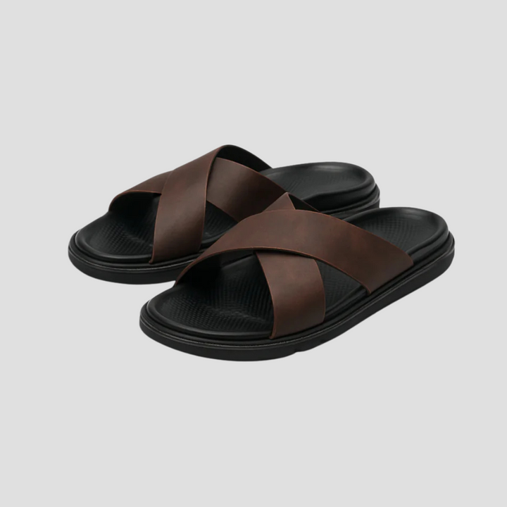 Fidèle Sandales à Bandes Croisées pour Femme | Style Minimaliste & Confort