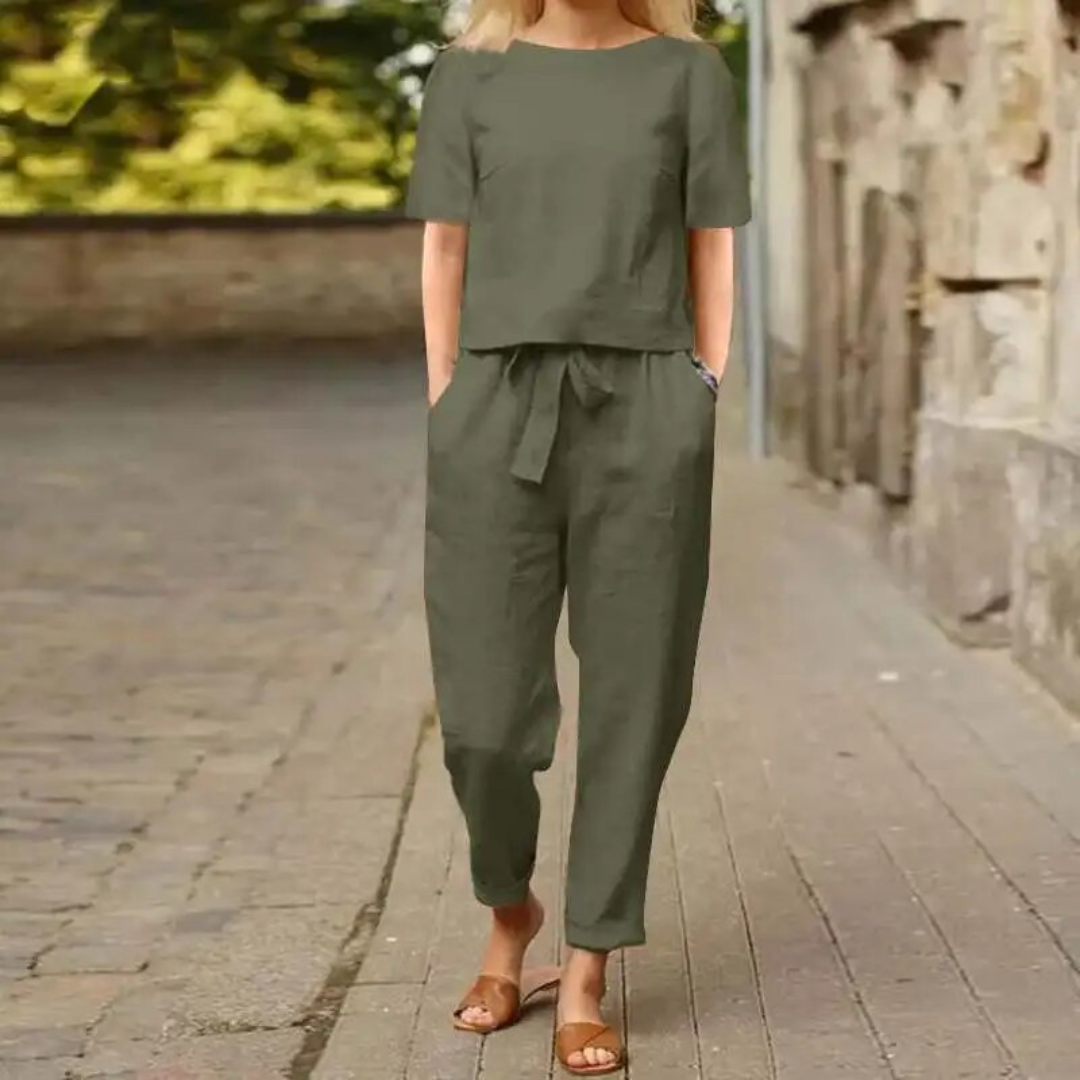 Conjunto de verano para mujer Chantal | Comodidad y elegancia en climas cálidos