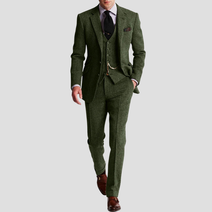 Lambert Costume Trois Pièces | Coupe Slim Classique | Élégance Intemporelle et Structurée