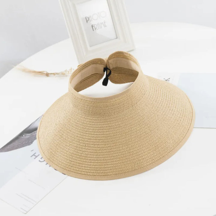 Pare-soleil femme Nicky avec protection UV | Design ouvert & large bord pour l'été & la plage
