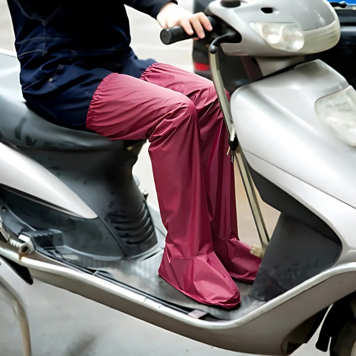 Pantalon de pluie Doki avec protège-chaussures intégrés | Imperméable et confortable pour cyclistes