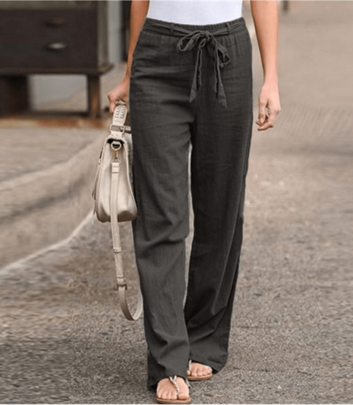 Pantalon Manon | Pantalon en Lin et Coton Femme, Confort et Élégance