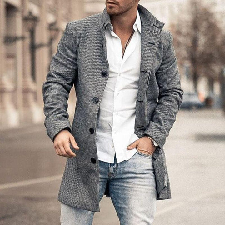 Guillaume Manteau Classique en Chevron Homme | Élégance et Confort Sophistiqués