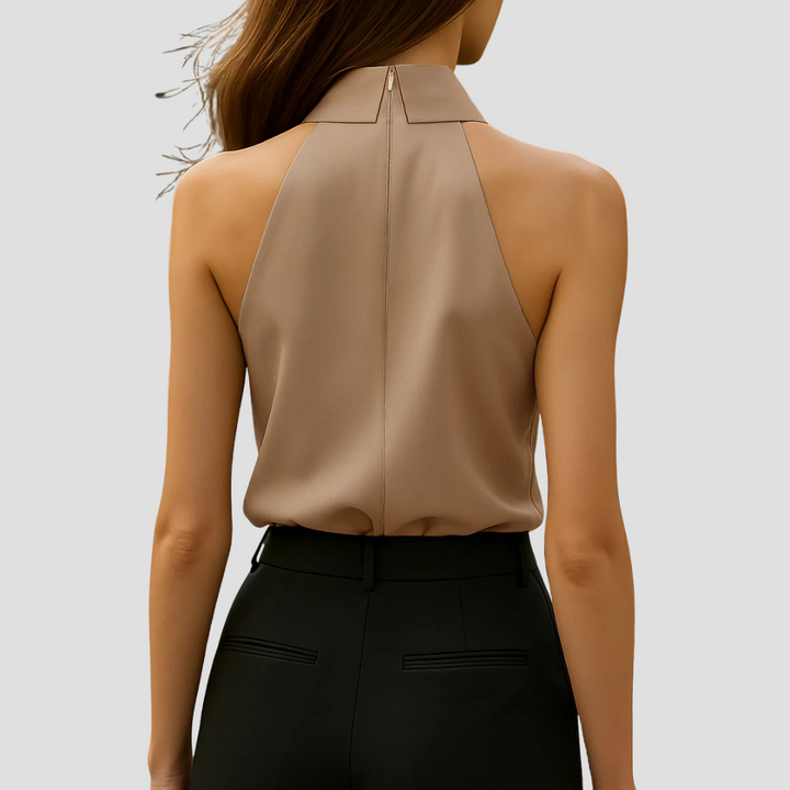 Mirella Blouse Col Halter Femme | Lignes Élégantes & Légèreté d’Été