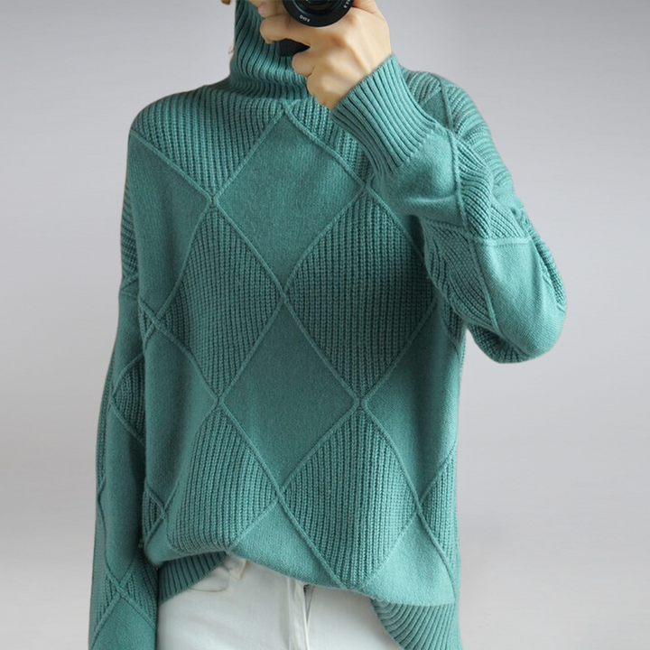Jersey à col roulé en cachemire pour femmes Cozy Cashmere | Élégance et Confort à Chaque Fil