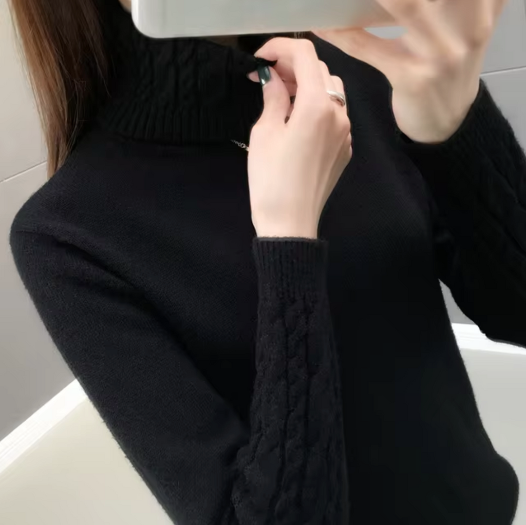 Althea Pull en Laine à Col Roulé pour Femme | Chaleur et Élégance Intemporelle