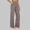 Pantalon Extensible à Taille Haute avec Poches Latérales pour Femme
