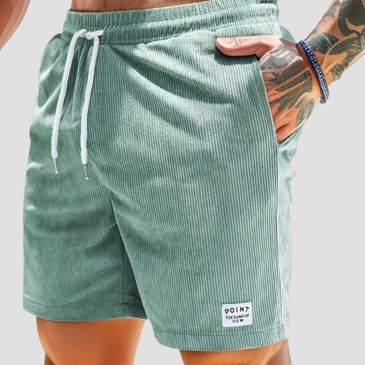 Lubin Short Homme en Velours Côtelé | Confort Estival & Texture Authentique