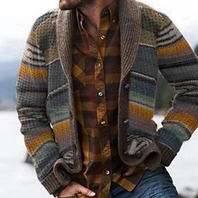 Alwin Cardigan en Tricot pour Homme | Style Moderne et Chaleur Rustique
