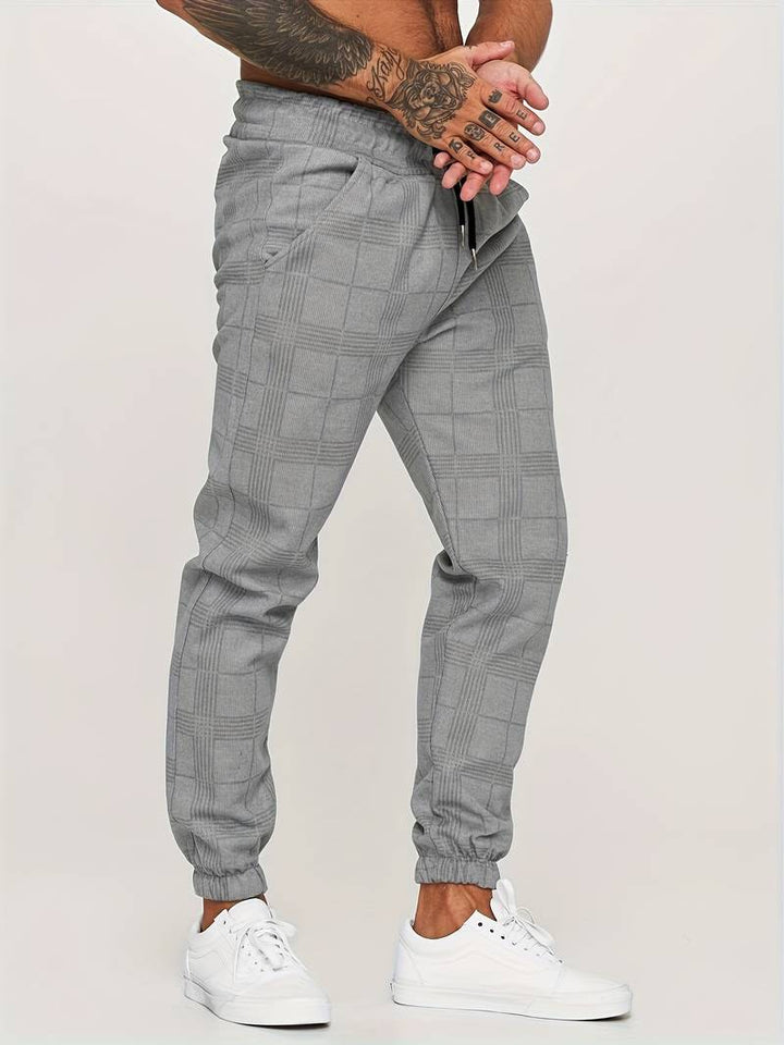 Emman | Pantaloni da jogging a quadri da uomo - Stile casual e confortevole