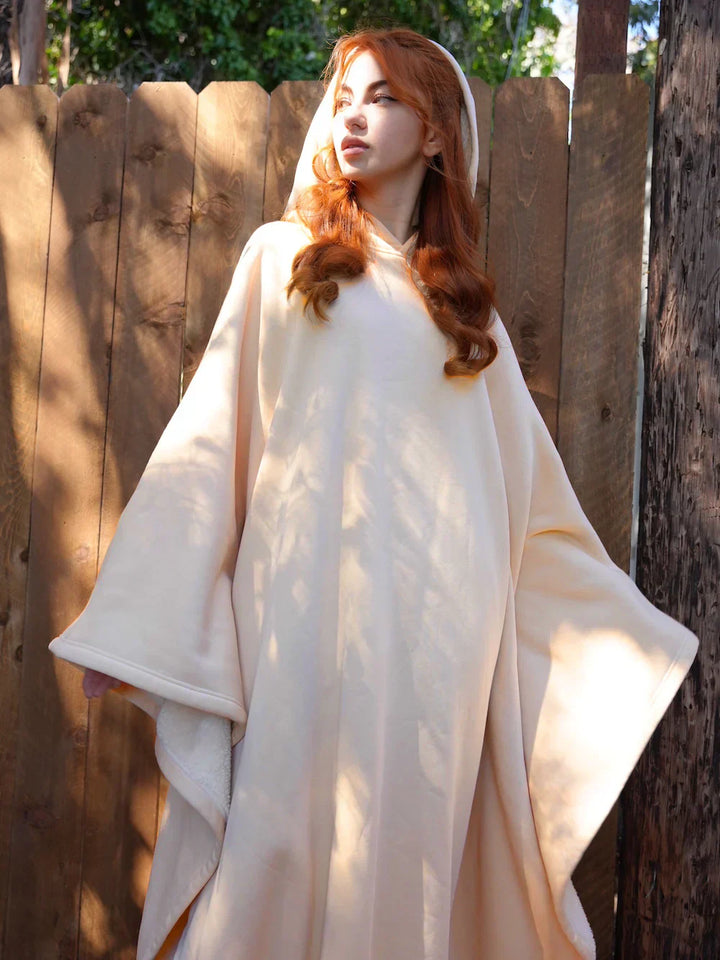 Eden Hoodie Blanket - Sweat à capuche surdimensionné avec tissu soyeux et doublure légère pour un confort ultime