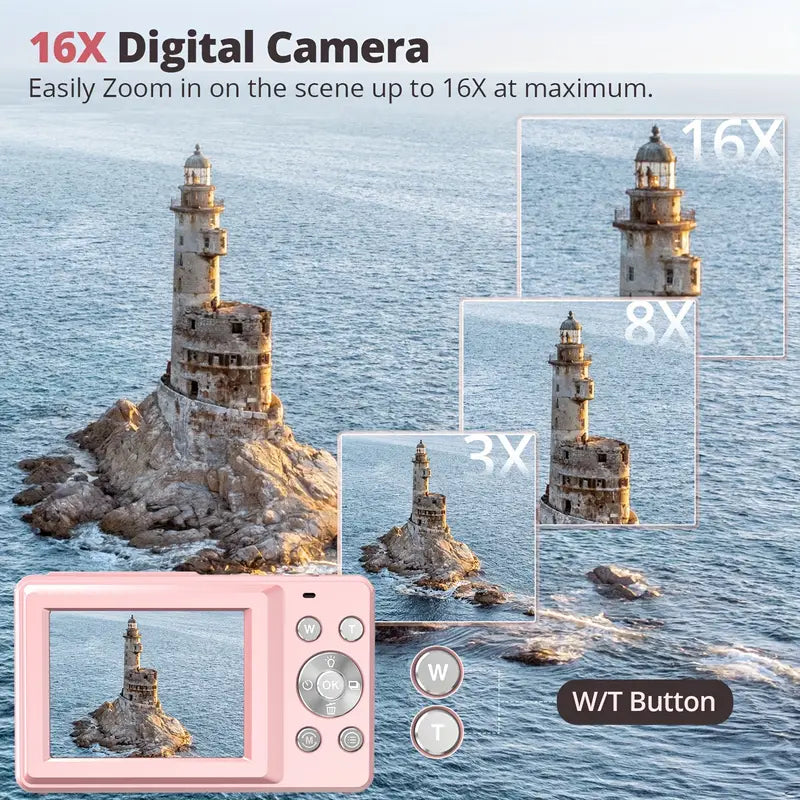 RetroSnap | Appareil photo numérique vintage avec vidéo 1080p et design rétro