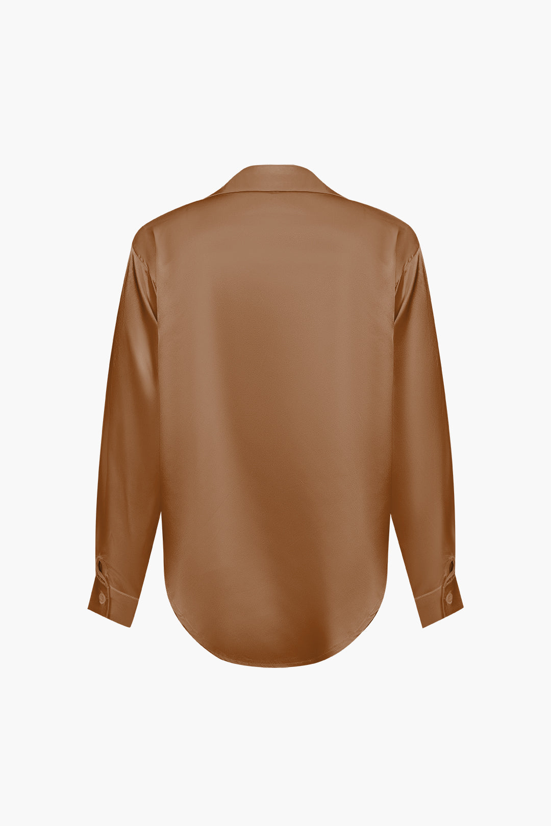 Blusa de satén Lillian para mujer | Camisa elegante de manga larga, corte holgado y diseño atemporal